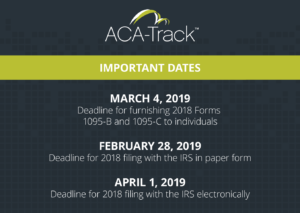 aca reporting deadlines 2018